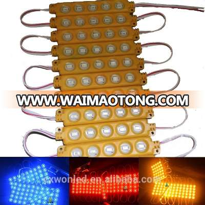 Waterproof led sign light 5leds warm white pink yellow injection full color led module for light box